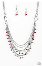 Load image into Gallery viewer, Paparazzi 💜 &quot;Financially Fabulous&quot; -- Red Necklace
