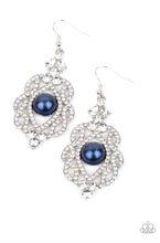 Cargar imagen en el visor de la galería, Paparazzi 💜 “Rhinestone Renaissance” -- Blue/Silver Earrings
