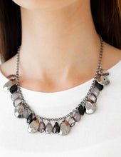 Load image into Gallery viewer, Paparazzi 💜 Hurricane Season - Black  Necklace
