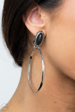 Load image into Gallery viewer, Paparazzi 💜 &quot;At Long LASSO&quot;  -- Black Clip-On Earrings
