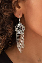 Load image into Gallery viewer, Paparazzi 💜 &quot;Blissfully Botanical&quot; -- Silver/Black Earrings
