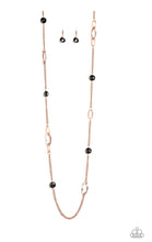 Load image into Gallery viewer, Paparazzi 💜 &quot;Duchess Dazzle&quot; -- Black/Copper Necklace
