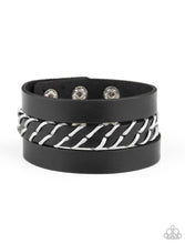 Cargar imagen en el visor de la galería, Paparazzi 💜 &quot;Backroad Bounty&quot; -- Black Urban Bracelet
