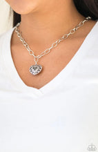 Load image into Gallery viewer, Paparazzi 💜 &quot;No Love Lost&quot; -- Silver Necklace
