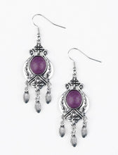 Load image into Gallery viewer, Paparazzi 💜 Enchantingly Environmentalist - Purple  Earrings
