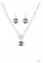 Load image into Gallery viewer, Paparazzi 💜 &quot;She Sparkles On&quot; -- Silver/Hematite Necklace
