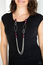 Charger l&#39;image dans la galerie, Paparazzi 💜 &quot;Pleasant Promenade&quot; -- Purple Necklace
