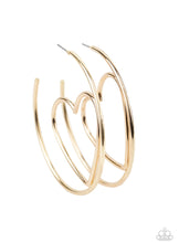 Load image into Gallery viewer, Paparazzi 💜 &quot;Love at First Bright&quot; -- Gold Hoop Earrings
