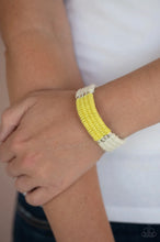 Cargar imagen en el visor de la galería, Paparazzi 💜 “Hot Cross Bungee” — Yellow Urban Bracelet
