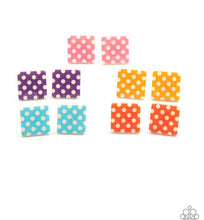 Cargar imagen en el visor de la galería, Paparazzi 💜 STARLET SHIMMER 💜 Polka-Dot Earrings -- 5 Pack
