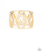 Cargar imagen en el visor de la galería, Paparazzi 💜”Textile Tango” -- Gold Bracelet
