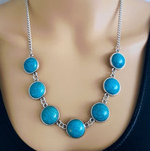 Load image into Gallery viewer, Paparazzi 💜 &quot;Adobe Attitude&quot; -- Blue Necklace
