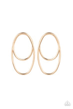 Cargar imagen en el visor de la galería, Paparazzi 💜 &quot;So OVAL-Dramatic&quot; -- Gold Earrings
