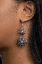 Cargar imagen en el visor de la galería, Paparazzi 💜 &quot;Keep It WHEEL&quot; -- Purple Earrings
