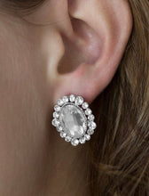 Load image into Gallery viewer, Paparazzi 💜 Hold Court - White Post Earrings
