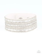 Cargar imagen en el visor de la galería, Paparazzi 💜 &quot;Rebel Radiance&quot; -- White Wrap Bracelet
