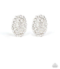 Load image into Gallery viewer, Paparazzi 💜 &quot;Daring Dazzle&quot; -- White Rhinestone Earrings
