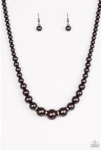 Load image into Gallery viewer, Paparazzi 💜 &quot;Party Pearls&quot; -- Black Necklace
