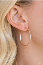 Load image into Gallery viewer, Paparazzi 💜 &quot;Hoop, Line and Sinker&quot; -- Rose Gold Hoop Earrings
