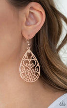 Load image into Gallery viewer, Paparazzi 💜 &quot;Lovely Lotus&quot; -- Rose Gold Earrings
