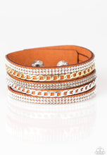 Cargar imagen en el visor de la galería, Paparazzi 💜 “Fashion Fiend” -- Orange Urban Wrap Bracelet
