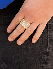 Load image into Gallery viewer, Paparazzi 💜 &quot;Diamond Drama&quot; -- Gold Ring
