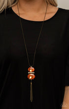 Lade das Bild in den Galerie-Viewer, Paparazzi 💜 &quot;Runway Rival&quot; -- Orange Rhinestone Necklace
