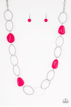 Lade das Bild in den Galerie-Viewer, Paparazzi 💜 &quot;Modern Day Malibu&quot; -- Pink/Silver Necklace
