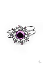 Cargar imagen en el visor de la galería, Paparazzi 💜 &quot;Elaborate Elegance&quot; -- Purple/Hematite/Gunmetal Cuff Bracelet
