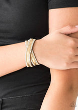 Load image into Gallery viewer, Paparazzi 💜 &quot;Rocker Rivalry&quot; -- Gold Wrap Bracelet
