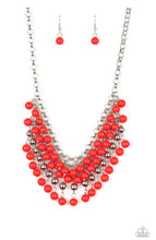 Load image into Gallery viewer, Paparazzi 💜 &quot;Jubilant Jingle&quot; -- Red Necklace
