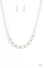 Load image into Gallery viewer, Paparazzi 💜 &quot;Showtime Shimmer&quot; -- White Pearl Necklace
