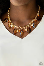 Load image into Gallery viewer, Paparazzi 💜 &quot;Hissy Fit&quot; -- Brown/Gold Necklace
