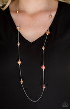 Load image into Gallery viewer, Paparazzi 💜 “Champagne On The Rocks” -- Orange Necklace
