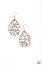 Load image into Gallery viewer, Paparazzi 💜 &quot;Lovely Lotus&quot; -- Rose Gold Earrings
