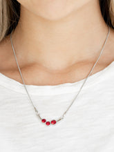 Cargar imagen en el visor de la galería, Paparazzi 💜 Sparkling Stargazer - Red Necklace
