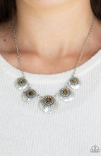 Load image into Gallery viewer, Paparazzi 💜 &quot;Solar Beam&quot; -- Silver/Brown Necklace
