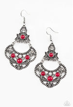 Load image into Gallery viewer, Paparazzi 💜 “Garden State Glow” -- Red Earrings
