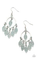 Load image into Gallery viewer, Paparazzi 💜 &quot;Artisan Garden&quot; -- Silver/Green Earrings
