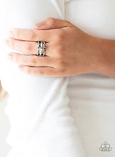 Cargar imagen en el visor de la galería, Paparazzi 💜 &quot;Head in the Stars&quot; -- Silver/Hematite Ring
