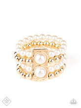 Load image into Gallery viewer, Paparazzi 💜 &quot;Wealth Conscious&quot; -- Gold/Pearl Bracelet
