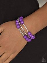 Cargar imagen en el visor de la galería, Paparazzi 💜 “New Adventures” -- Purple Bracelet
