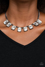 Load image into Gallery viewer, Paparazzi 💜 &quot;After Party Access&quot; -- Gunmetal/Rhinestone Necklace
