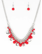 Load image into Gallery viewer, Paparazzi 💜 Summer Showdown - Red  Necklace
