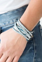 Cargar imagen en el visor de la galería, Paparazzi 💜 “Rock Star Attitude” — Blue Urban Wrap Bracelet
