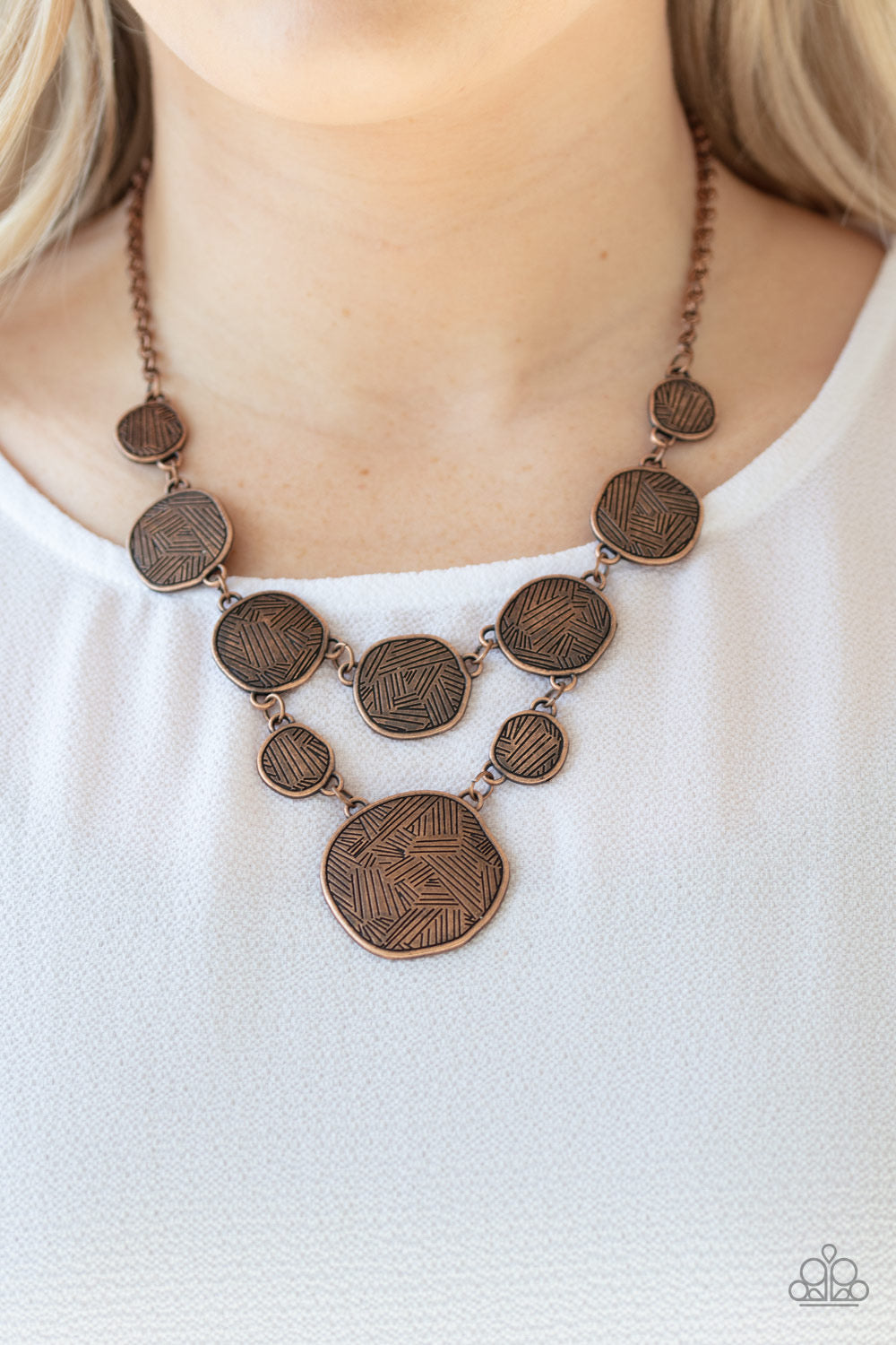 Treasure Tease-Copper Necklace-Paparazzi Accessories