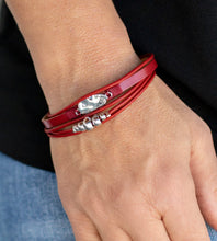 Load image into Gallery viewer, Paparazzi 💜 Tahoe Tourist - Red  Bracelet
