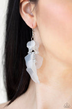 Load image into Gallery viewer, Paparazzi 💜 &quot;Fragile Florals&quot; -- White Earrings
