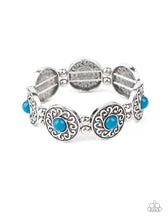 Cargar imagen en el visor de la galería, Paparazzi 💜 &quot;Flirty Finery&quot; -- Blue Bracelet
