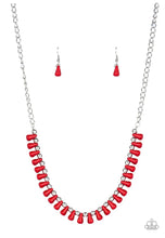 Load image into Gallery viewer, Paparazzi 💜 Extinct Species - Red Necklace
